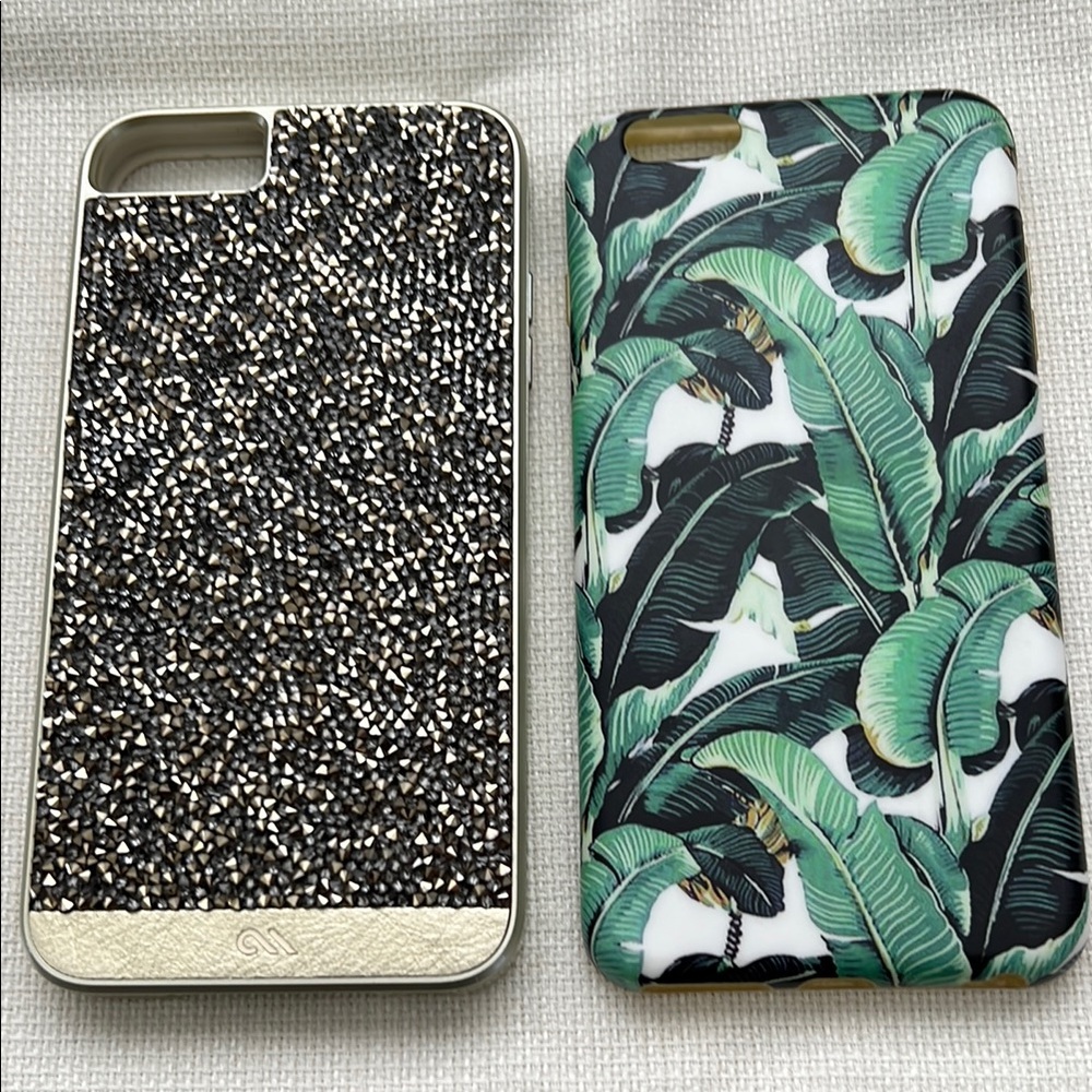 Case-Mate Black and Green Botanical iPhone Cases for IPhone 6/6S (2 cases)